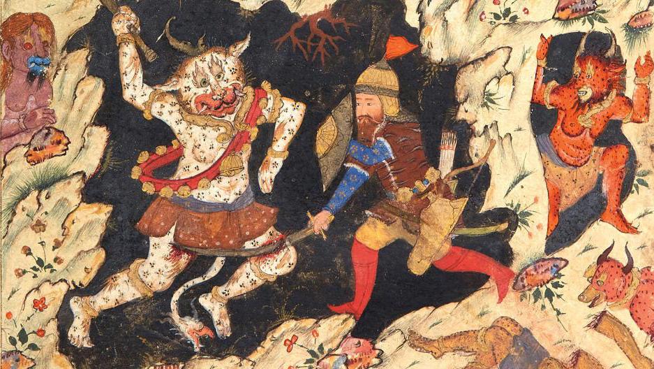 Iran, Shiraz, Safavid period, c. 1590-1600. The Book of Kings or Shahnameh by Ferdowsi,... A Well-Deserved Triumph for the Persian Book of Kings