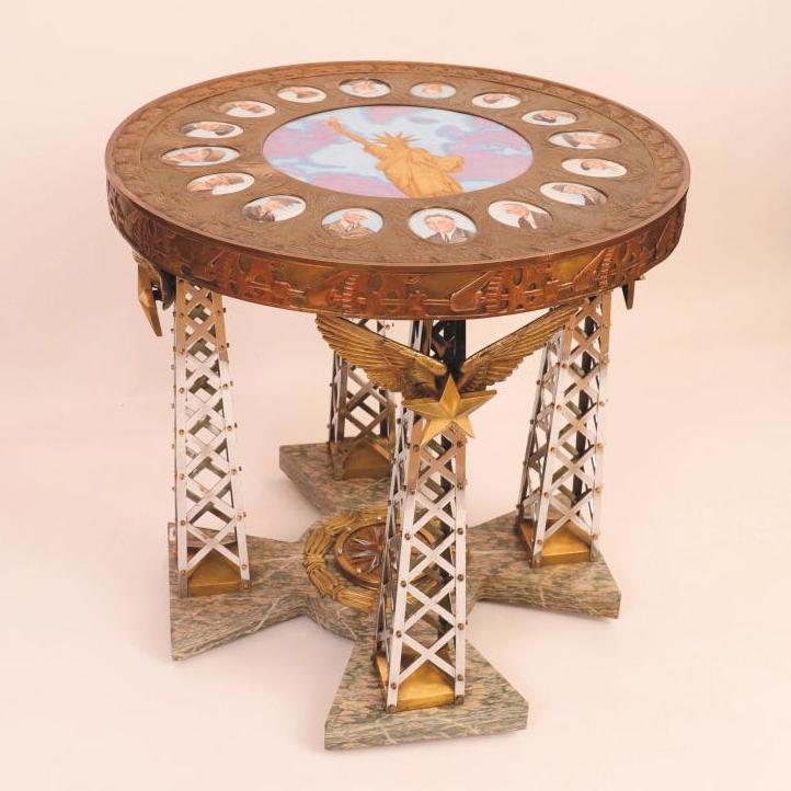 A Table Commemorating the Liberation of France by the Allied Forces - Pre-sale