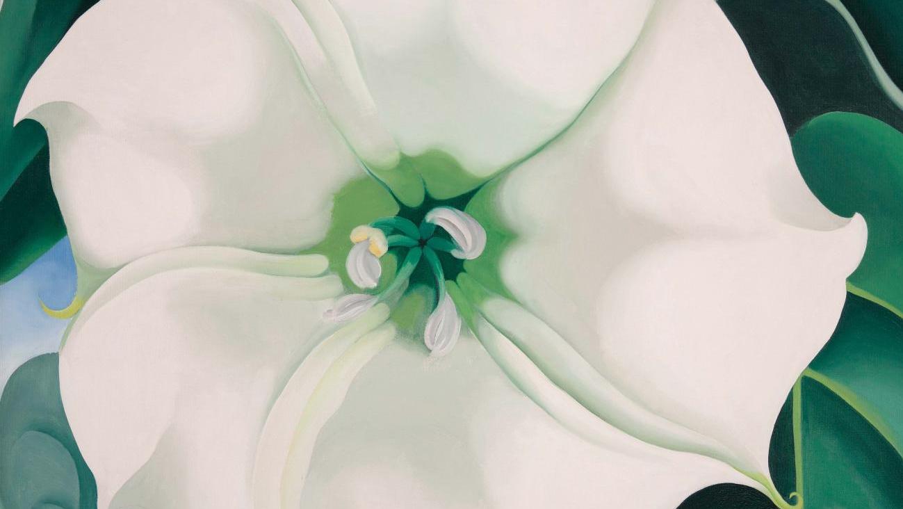 Georgia O’Keeffe, Jimson Weed/White Flower No. 1, 1932, huile sur toile, 121,9 x 101,6 cm,... Georgia O’Keeffe, terre et paix au Centre Pompidou