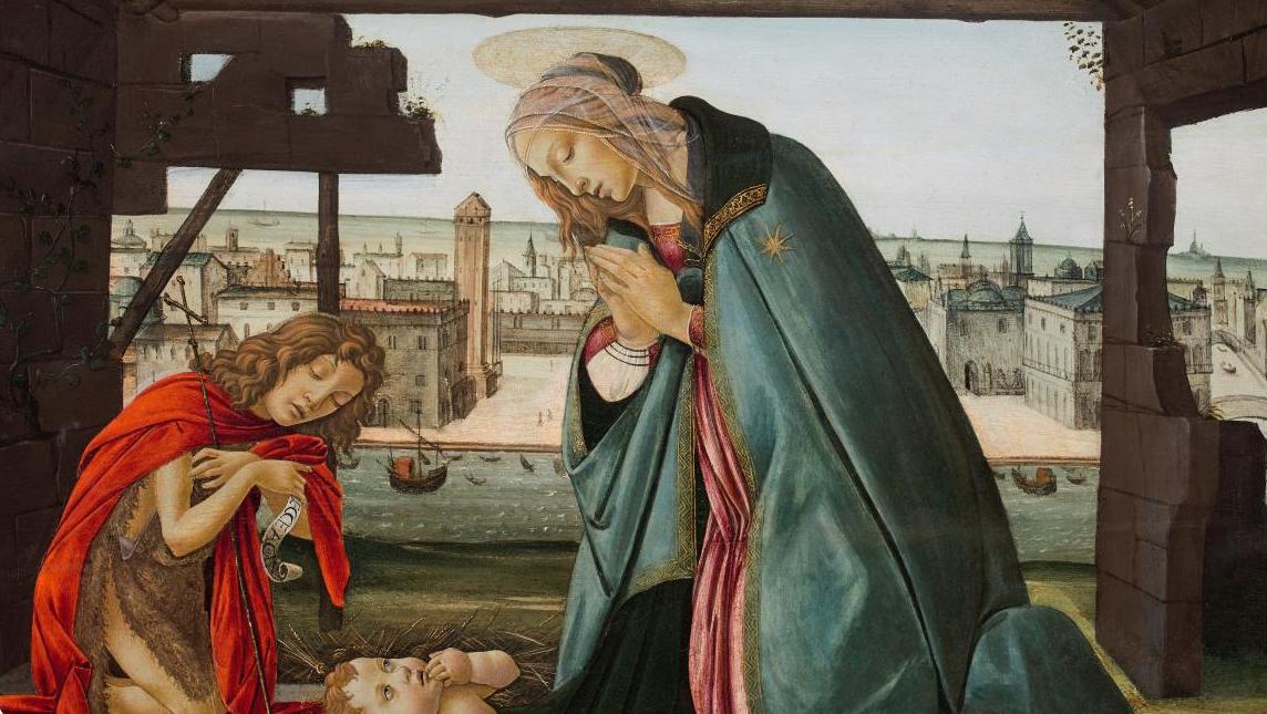 Maître des bâtiments gothiques (Jacopo Foschi ?, actif à Florence vers 1485 et jusque... Exposition Botticelli : une Madone sort de l’ombre