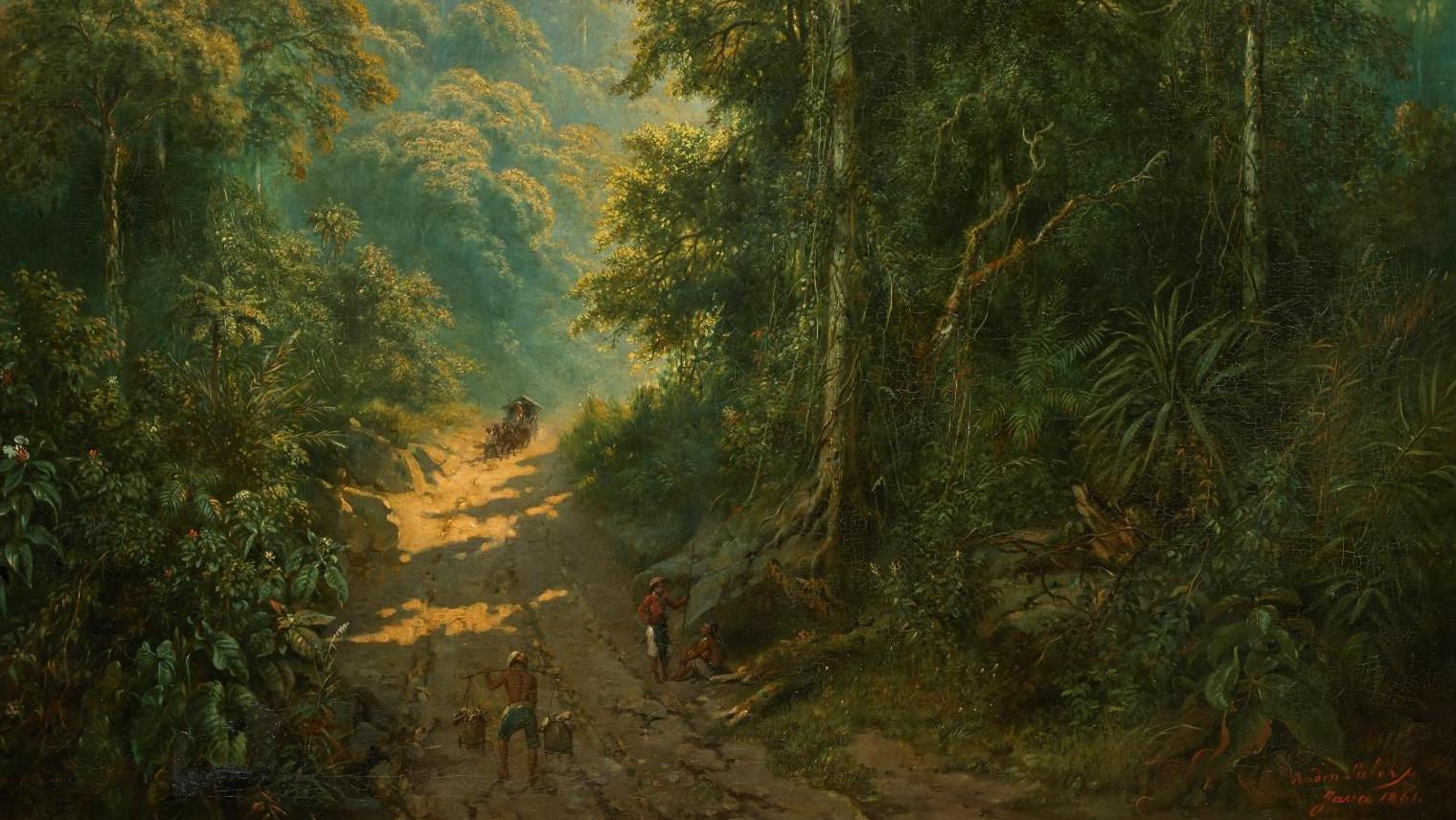 Raden Syarif Bastaman Saleh (1811 ou 1814-1880), Route descendant du mont Megamendung,... Raden Saleh, un peintre javanais qui dialogue entre Orient et Occident 