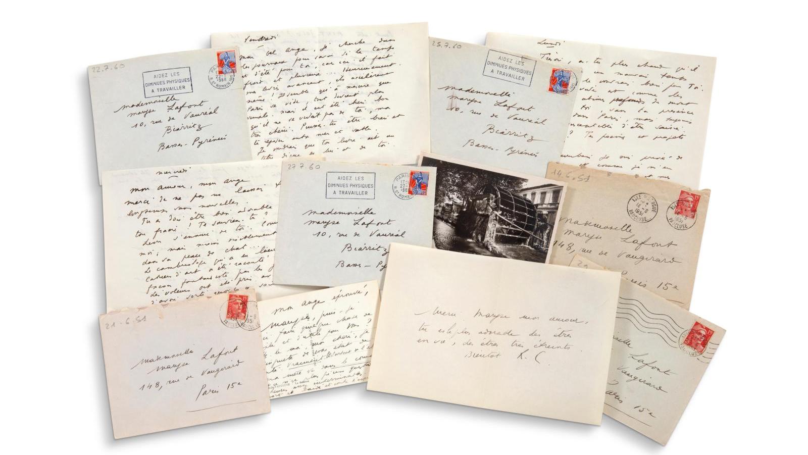 René Char (1907-1988), correspondance d’environ 520 lettres et cartes postales autographes... De Charles Baudelaire à Ferdinand Céline...