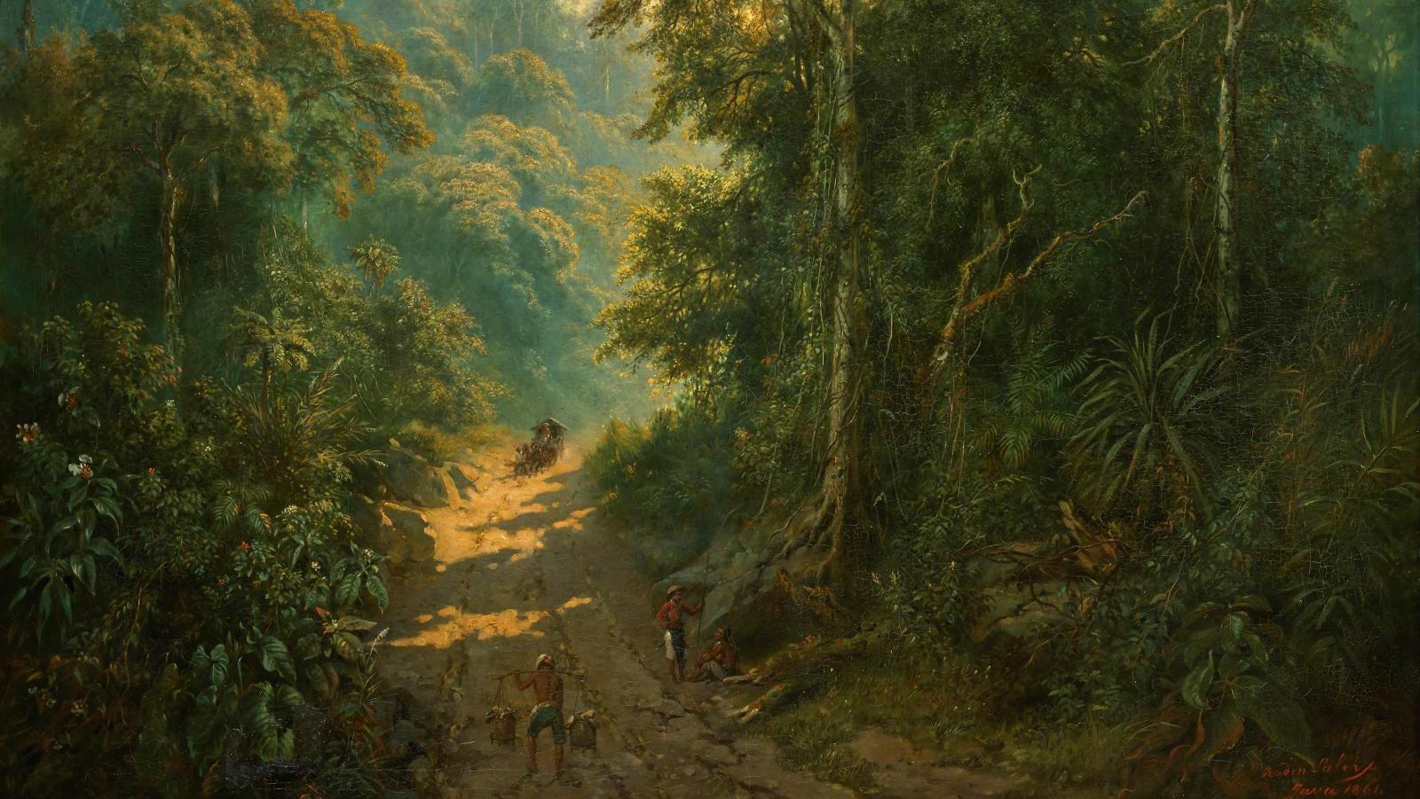 Raden Syarif Bastaman Saleh (1811 or 1814-1880), Route descendant du mont Megamendung,... Raden Saleh: A Dialogue Between East and West  