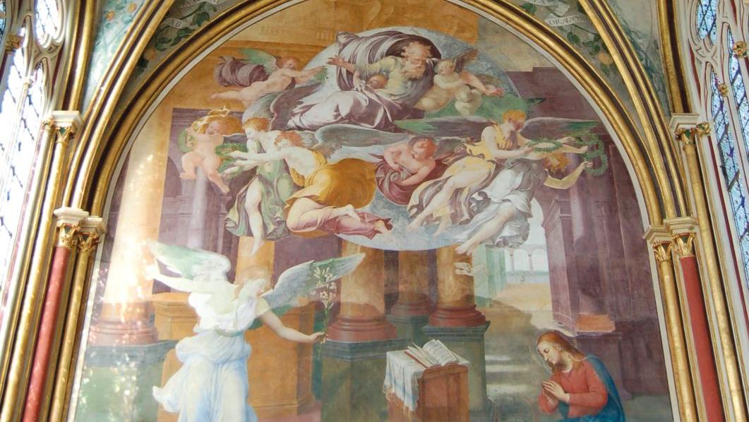 Francesco Primaticcio, dit Primatice (1504-1570), décor de fresques sur la voûte... À Chaalis, la Sixtine de l’Oise voit grand