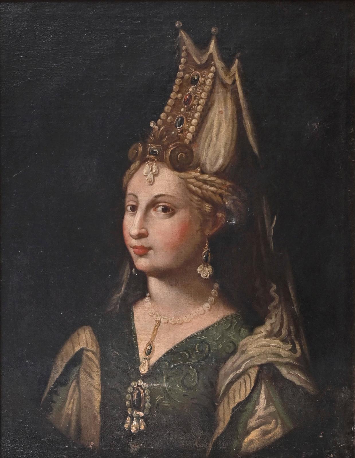 Portrait de dame en costume oriental