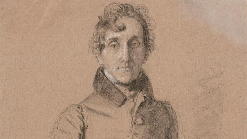 Jean-Auguste-Dominique Ingres (1780-1867), "Portrait de monsieur le comte Molé",... A Minister Magnified by Ingres 