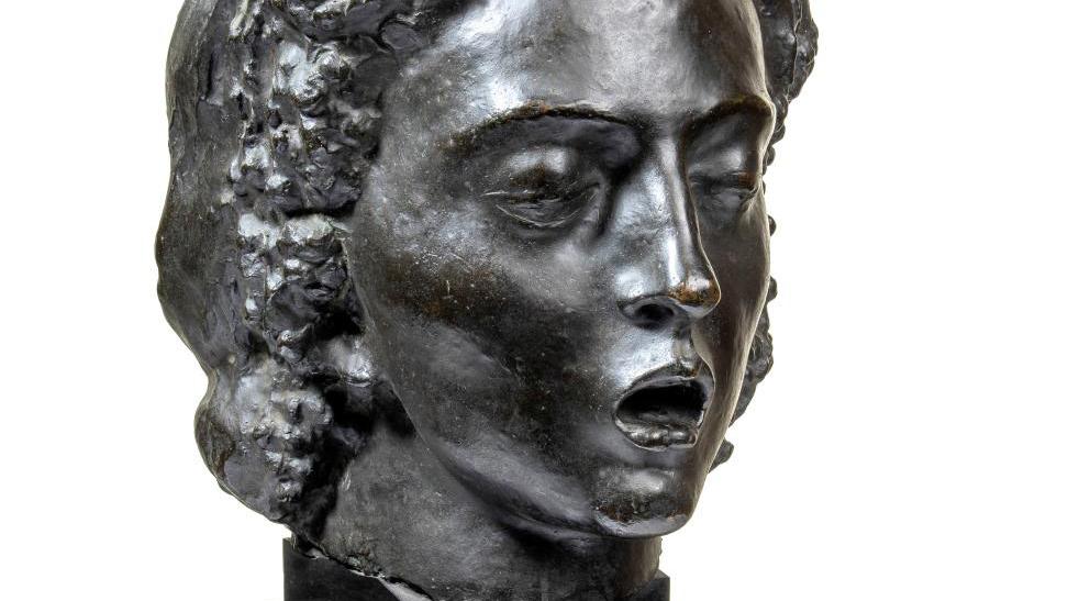 Joseph Bernard (1866-1931), Les Chants immortels (Immortal Songs), bronze with black... Sculpture in the Spotlight at the Nicolas Bourriaud Gallery