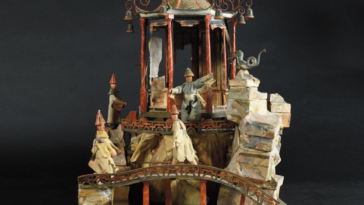 Studio of Pierre Rousseau (1751–1829), model of the Chinese pavilion at the hôtel... A Spectacular Folly in the Form of a Chinese Pagoda
