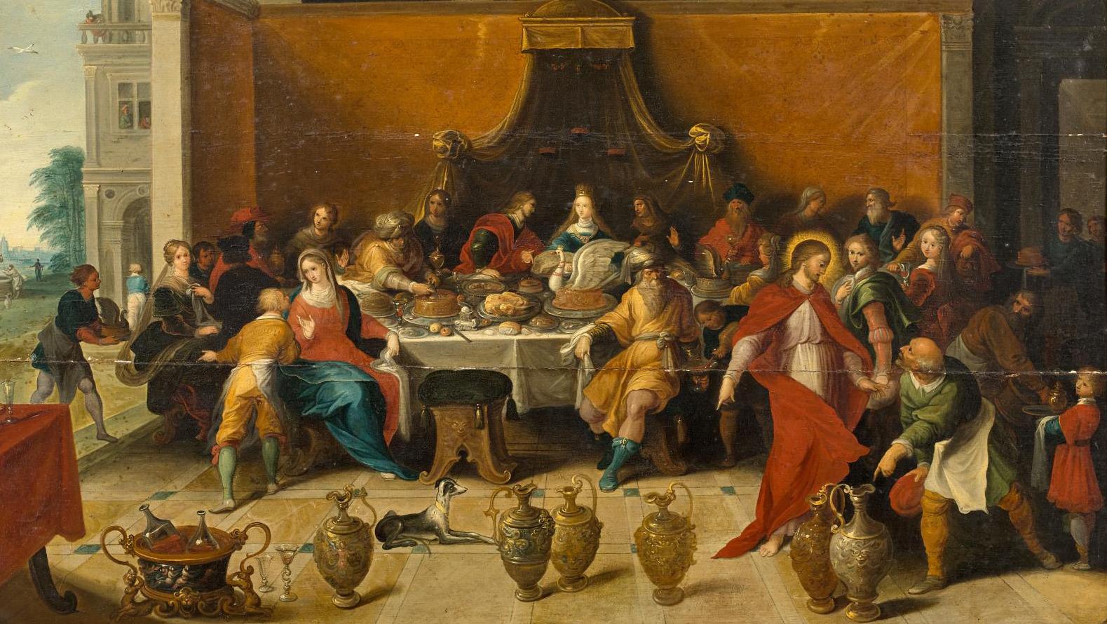 Flemish School, 17th century, studio of Frans II Francken (1581–1642), The Wedding... The Studio of Frans II Francken and the Wedding at Cana 