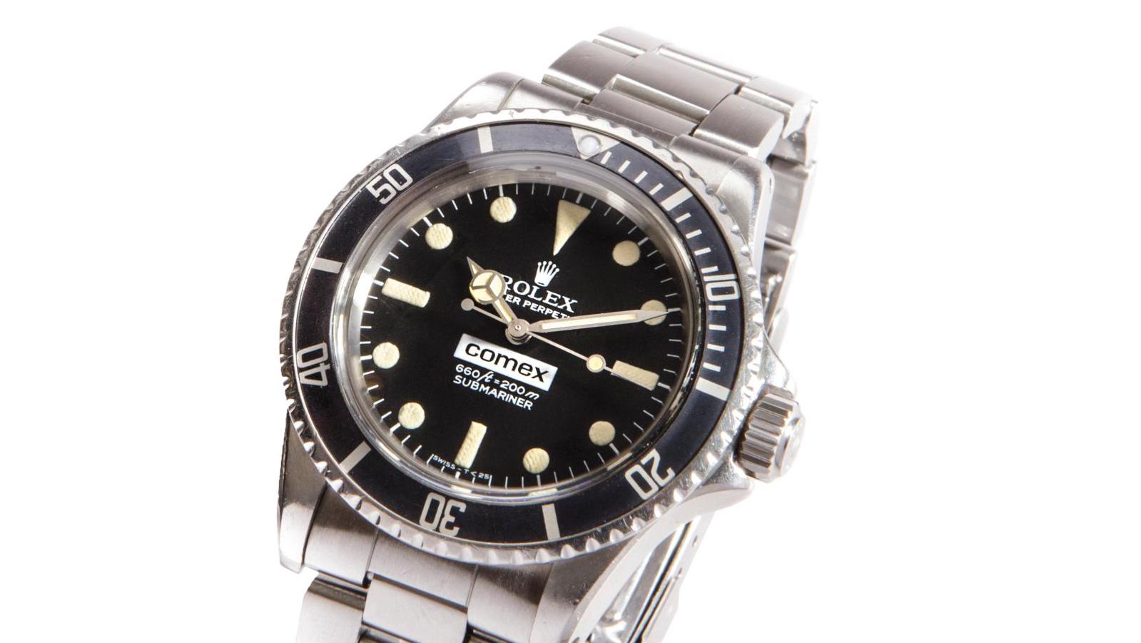 Rolex, Submariner 600 ft=200m, «Comex 420», réf. 5514/5513, n° 4089868, montre-bracelet... Rolex Comex et Chine impériale