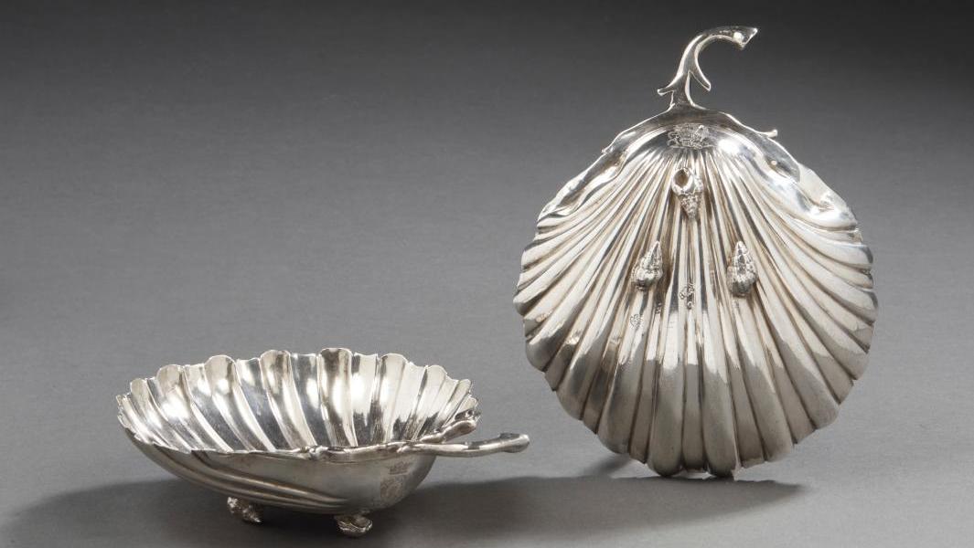 Gabriel Mestre (master silversmith admitted in 1762), Bordeaux, 1775-1776, pair of... The Discreet Luxury of French Regional Silverware