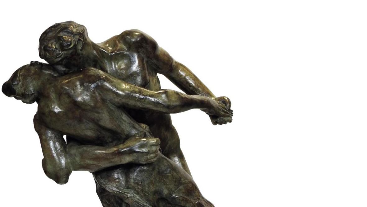 Camille Claudel (1864–1943), The Waltz, bronze with a brown patina and green nuances,... The Waltz of Sculptures, from the 18th Century to Camille Claudel