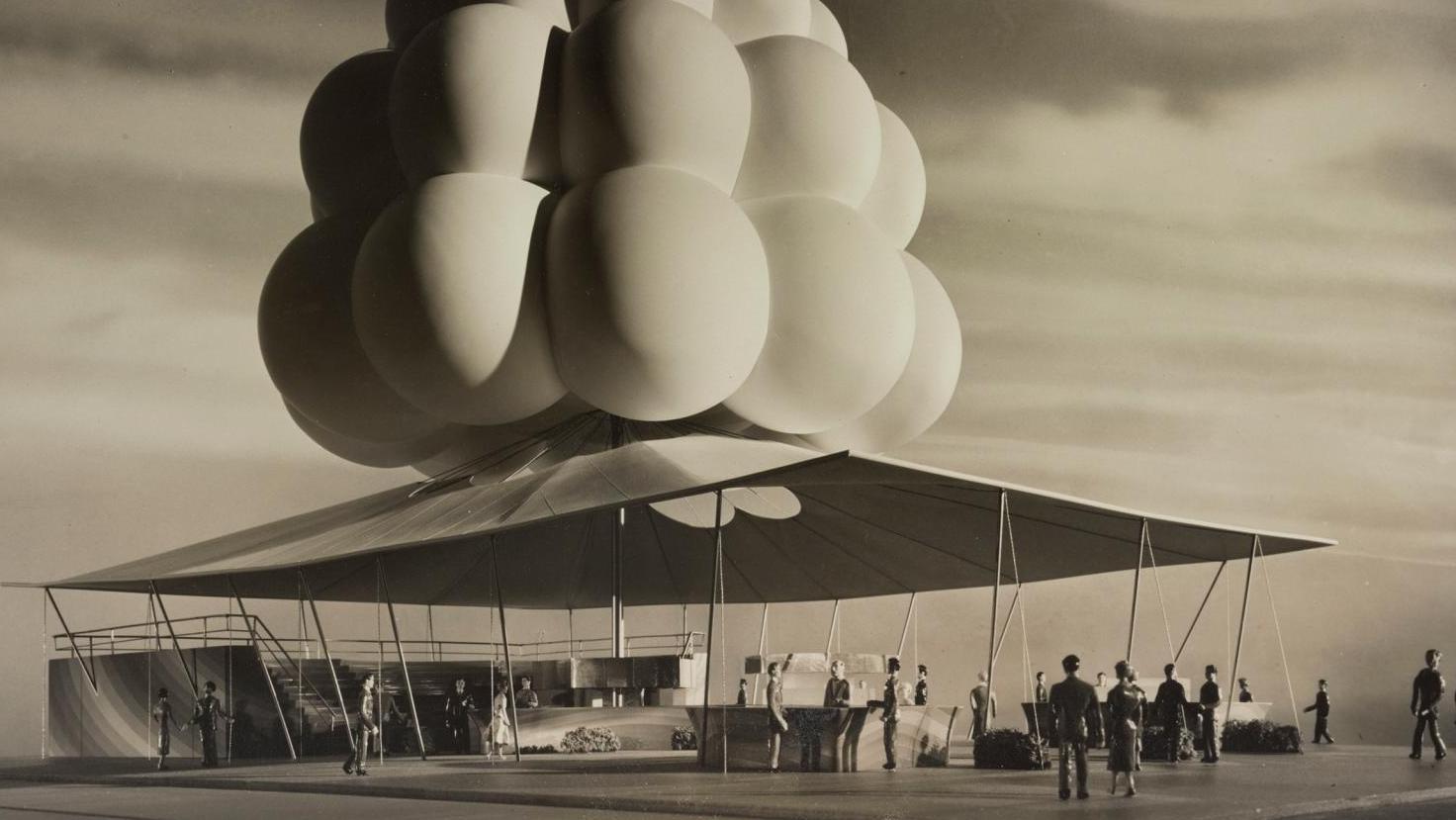 Stand de rafraîchissement, Foire internationale de New York 1964-1965, pour Brass... Architecture et design gonflables à la Cité de l’architecture