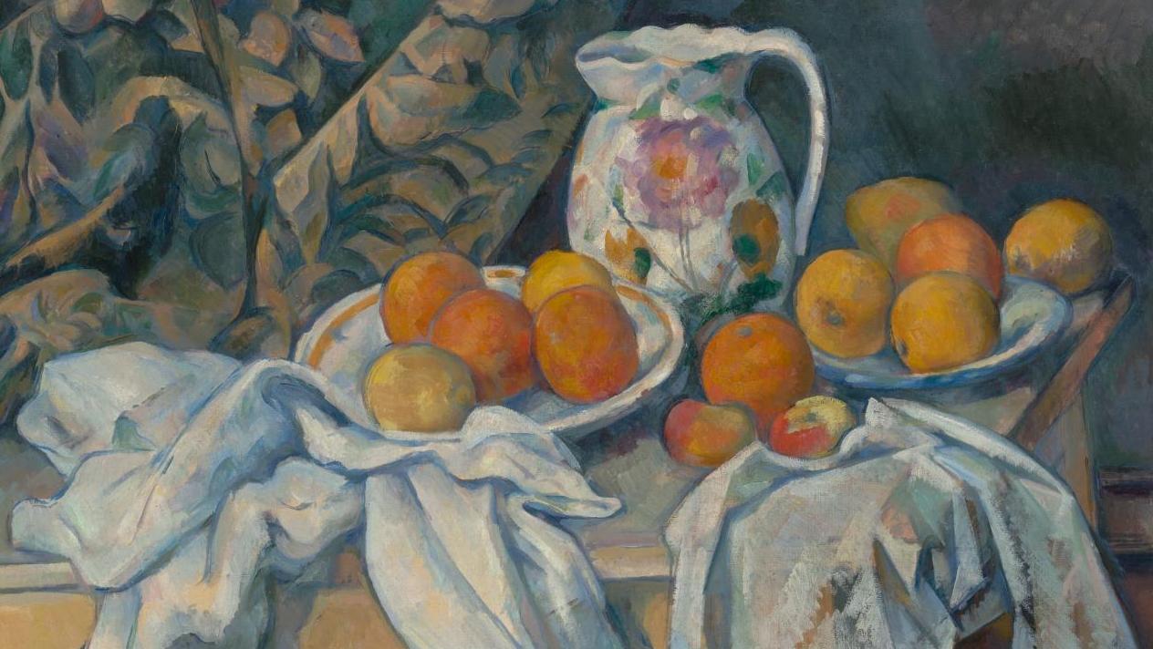 Paul Cézanne (1839-1906), Nature morte à la draperie, 1892-1894, huile sur toile,... La collection Morozov à la Fondation Louis Vuitton