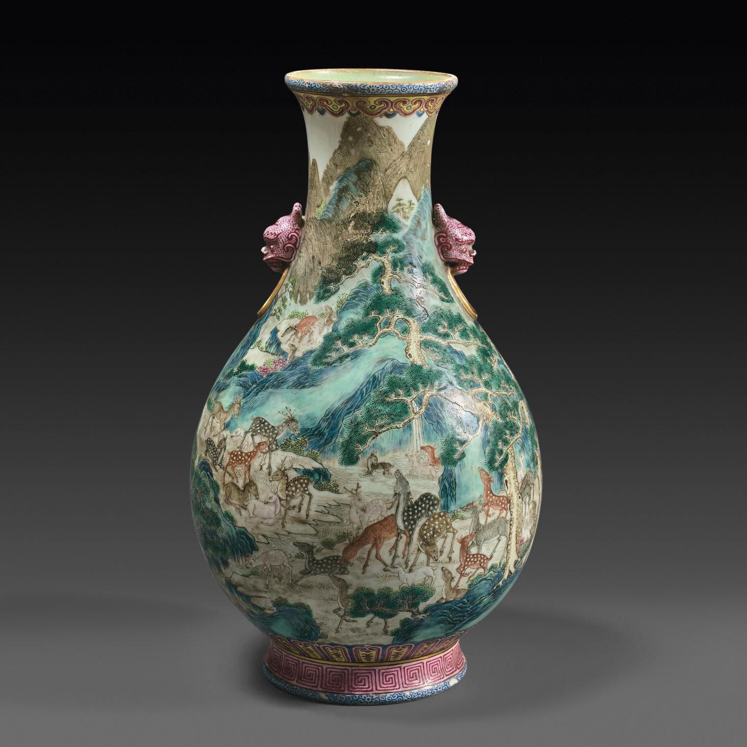 Après-vente - Van Dongen et un vase chinois aux cent daims