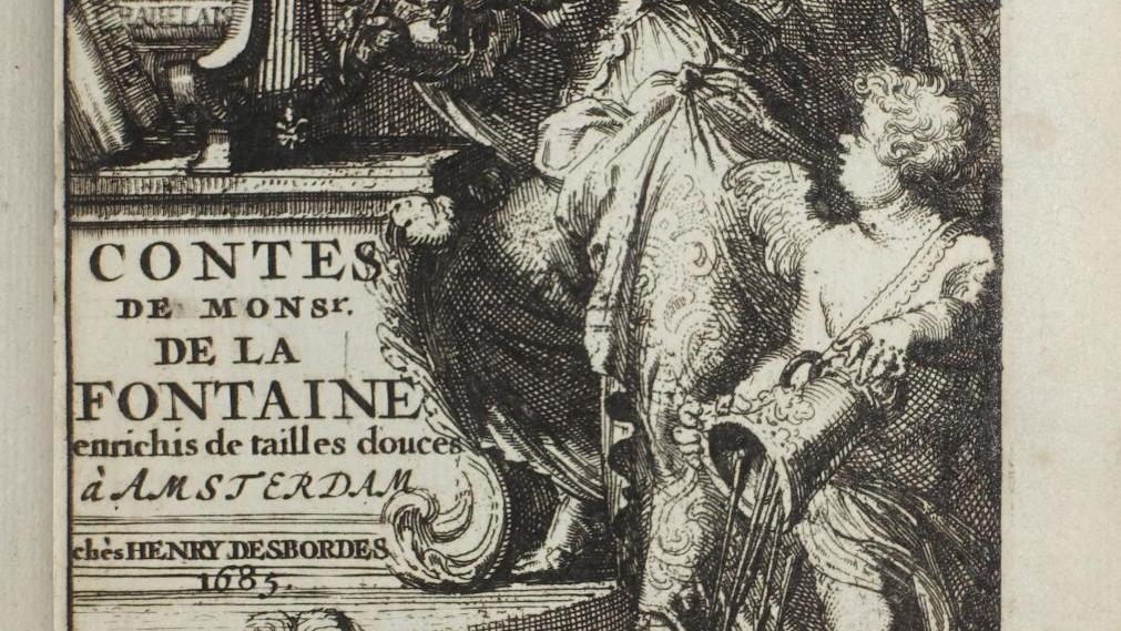 Jean de La Fontaine (1621-1695), Contes et Nouvelles en vers, Amsterdam, Henri Desbordes,... Les victoires de Jean de La Fontaine, une histoire de fables…