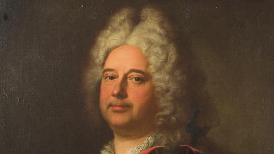 Hyacinthe Rigaud (1659-1743), Portrait de Eberhard von Harling, huile sur toile,... Des séances de pose peu ordinaires pour Rigaud