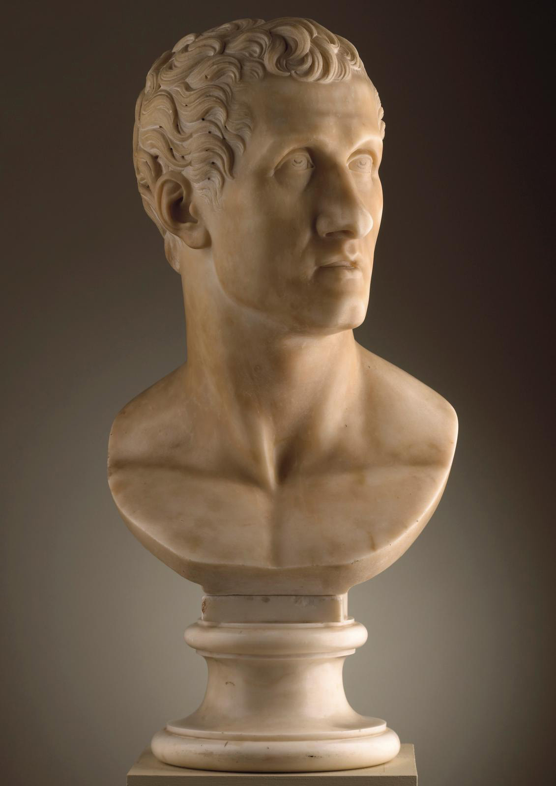 Raimondo Trentanove (1792-1832), Antonio Canova, 1817, marble, 60.5 x 23.5 x 29 cm/23.81 x 9.2 x 11.41 in. Robilant + Voena gallery.