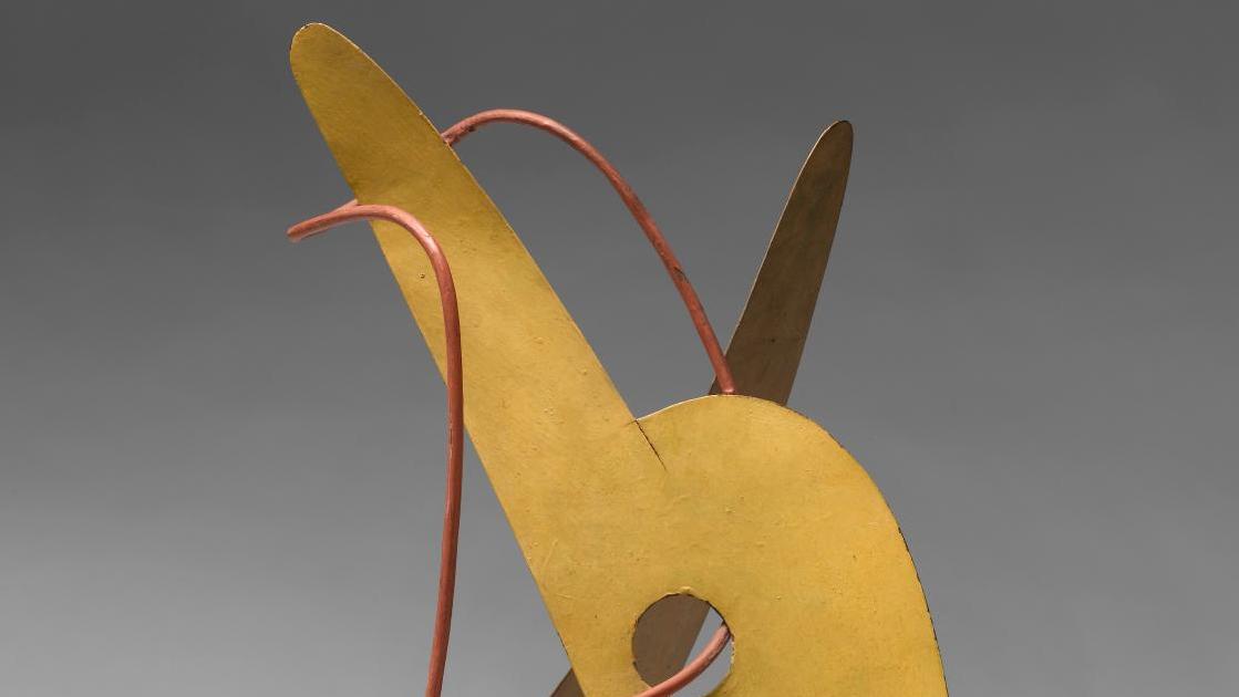 Ettore Sottsass, Maquette spatiale, 1946-1947, objet-sculpture, tôle, fil métallique,... Les objets magiques d’Ettore Sottsass au Centre Pompidou