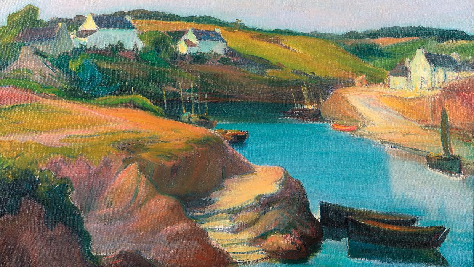Ladislas Slewinski (1854-1918), Le Petit Port à Doëlan, c. 1916, oil on canvas, 55... Ladislas Slewinski and Roderic O'Conor: An Ode to Pont-Aven 