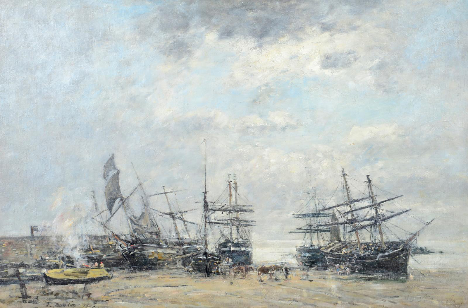 Eugène Boudin Returns From Fishing in Brittany 