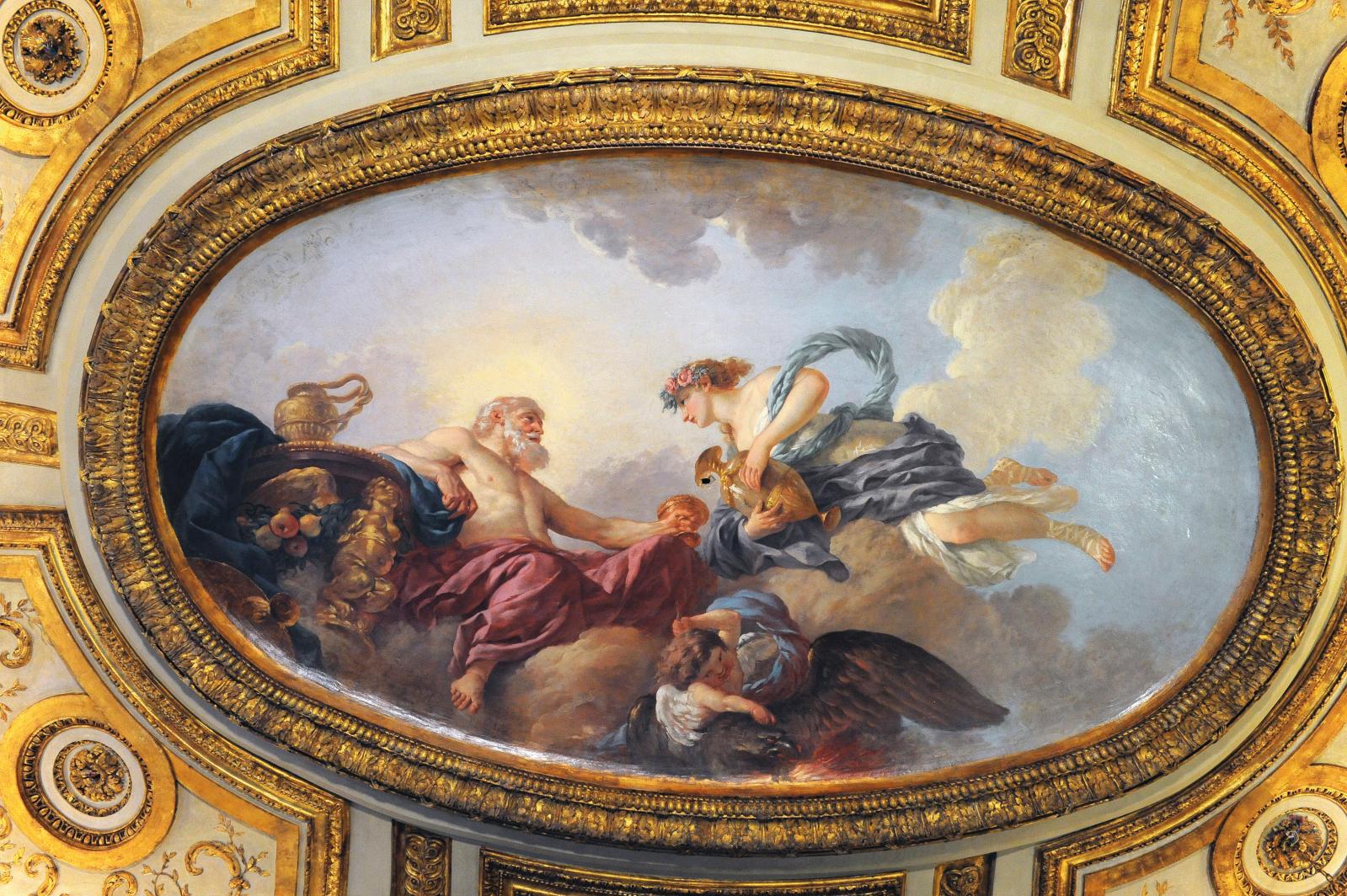 Jean-Jacques Lagrenée, Hébé versant le nectar à Jupiter, plafond de la salle à manger. © Archives nationales/Farida Bréchemier  
