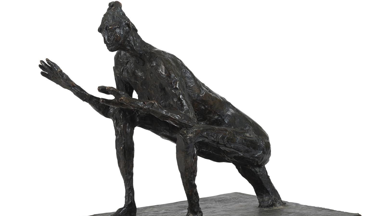 Germaine Richier (1902-1959), La Sauterelle, moyenne, 1945, épreuve en bronze à patine... Collection Creuzevault, un bestiaire fantastique