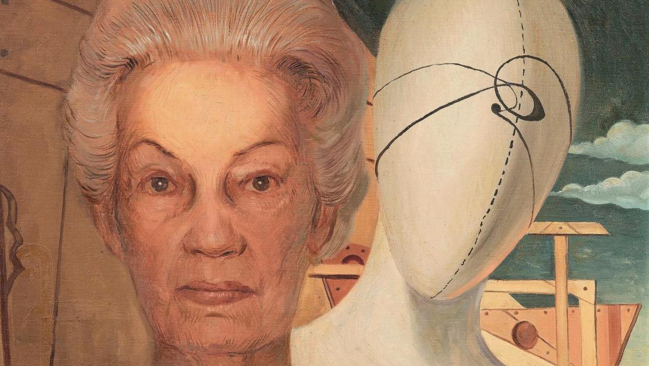 Giorgio De Chirico (1888-1978), Madame Rondi Gariboldi, 1973, huile sur toile signée... La mythologie de Giorgio De Chirico