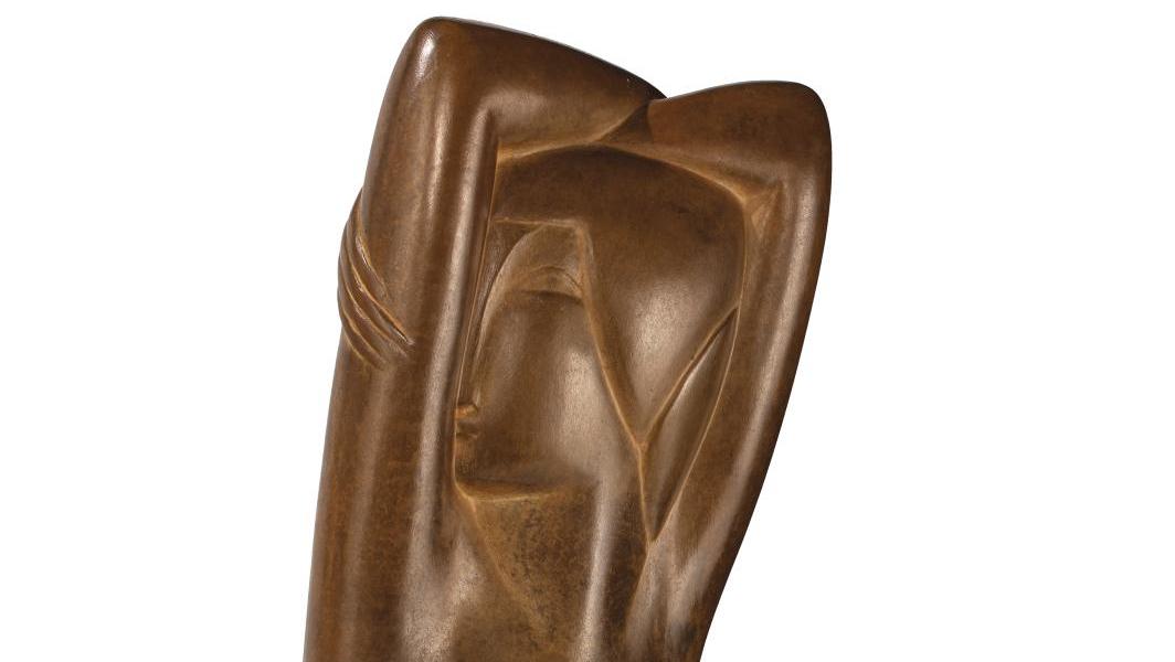 Chana Orloff (1888-1968), Torse, bronze à patine doré nuancé, fonte d’édition posthume... Le charme des arts décoratifs du XXe siècle