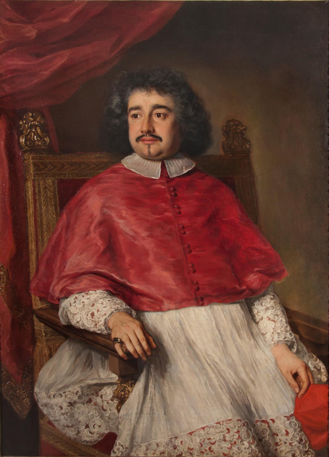 Jacob Ferdinand Voet (1639-1689), Portrait of Cardinal Flavio Chigi, 1670, oil on canvas, 133 x 97 cm/52.4 x 38.2 in. Ariccia, Palazzo Chi