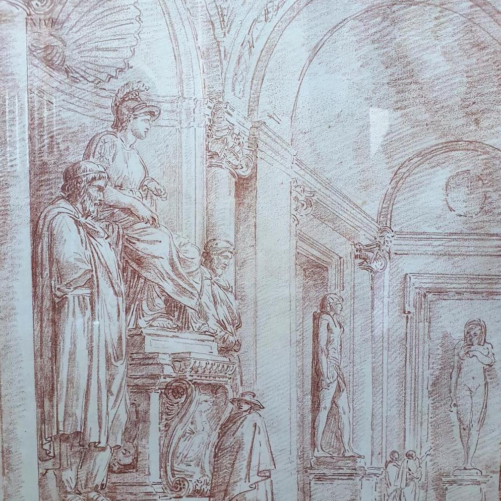 Antiquity Revisited in Red Chalk by Hubert Robert - Lots sold
