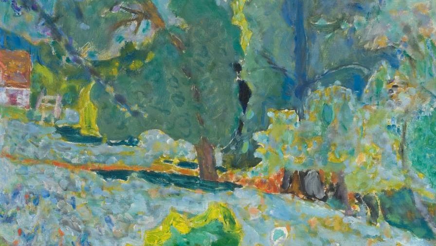 Pierre Bonnard (1867-1947), Paysage normand, 1920, huile sur toile (détail), musée... Bonnard entre ombre et lumière à Grenoble