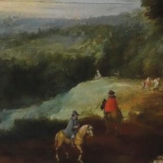 Attribué à Jan II Bruegel : sur les routes flamandes - Avant Vente