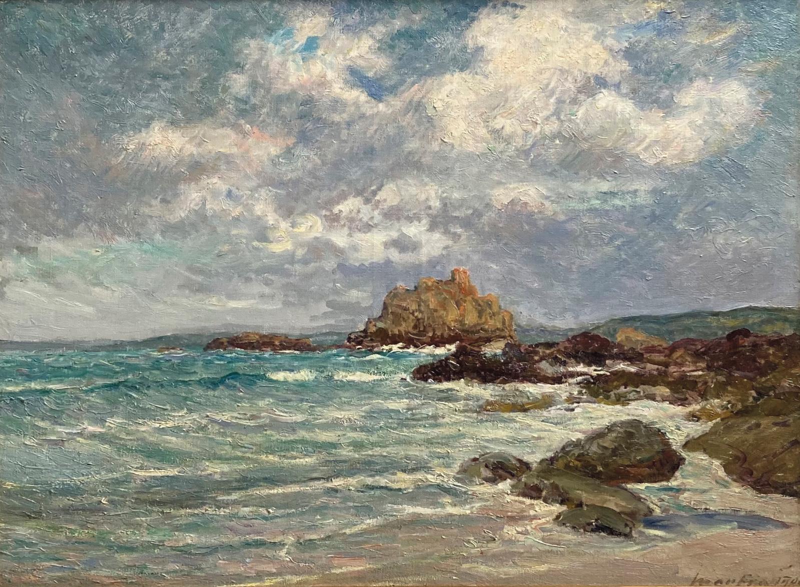 Maxime Maufra (1861-1918), Guimaëc, plage de Beg an Fry, Finistère, 1906, huile sur toile signée et datée, 60 x 81 cm. Adjugé : 32 860 €