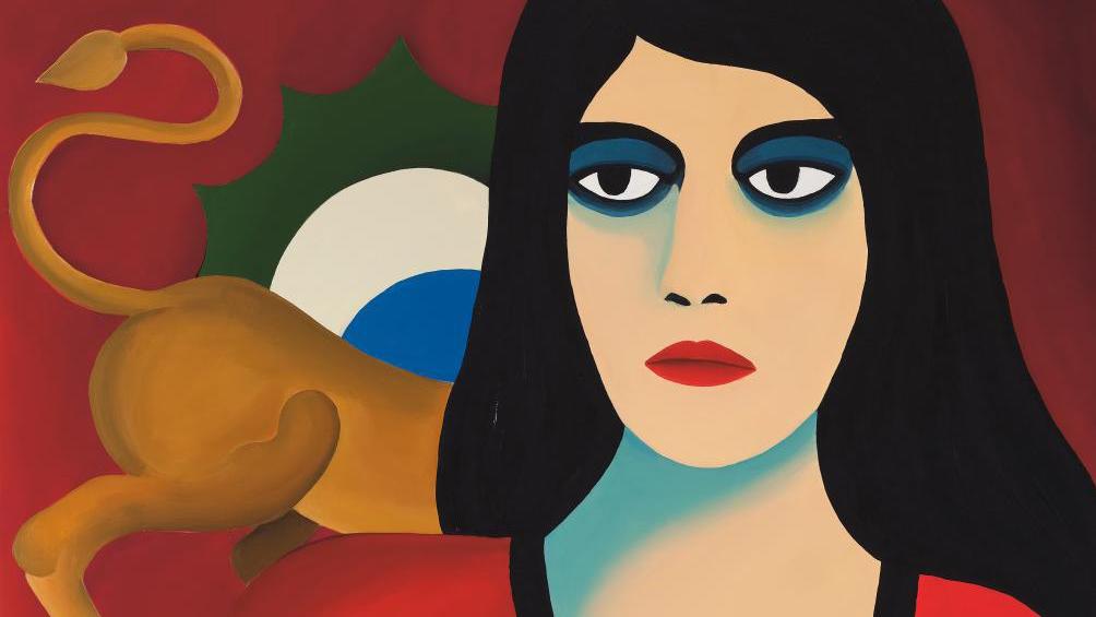 Marjane Satrapi (b. 1969), Sphinge, 2020, acrylic on canvas, 160 x 100 cm/62.99 x... The Grand Comeback of the Biennale: The French Fair 