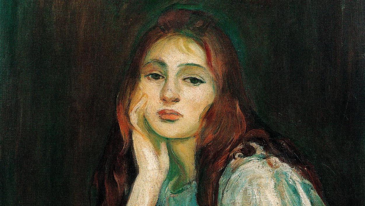 Berthe Morisot (1841-1895), Julie rêveuse, 1894, huile sur toile, 65 x 54 cm, collection... Julie Manet au musée Marmottan Monet