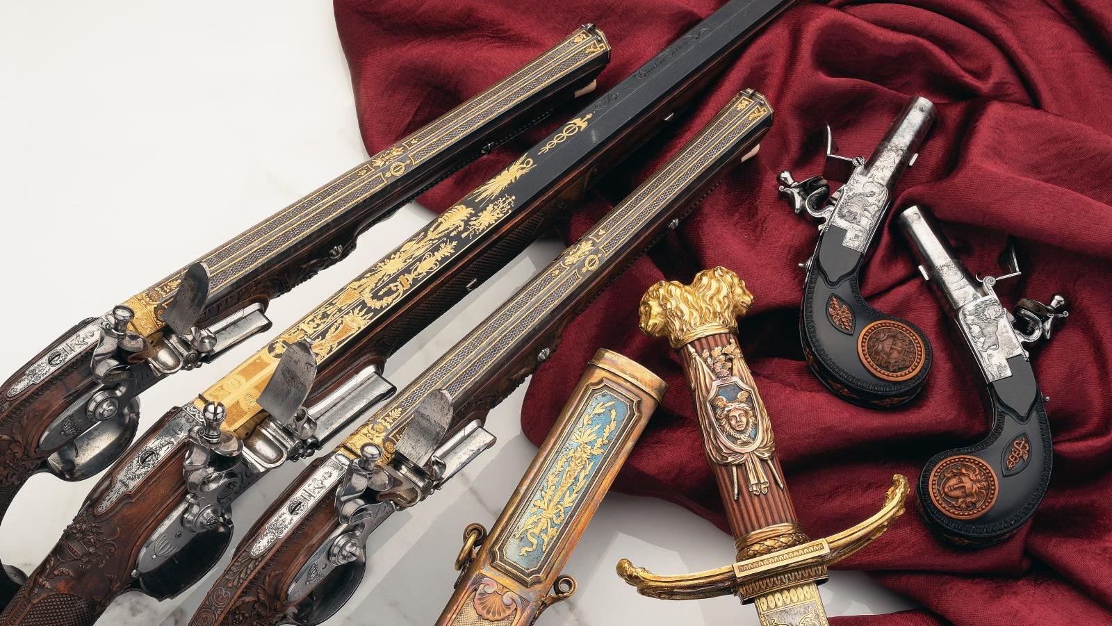 Fin XVIIIe siècle, manufacture de Versailles sous la direction de Nicolas-Noël Boutet,... Les armes du Premier consul