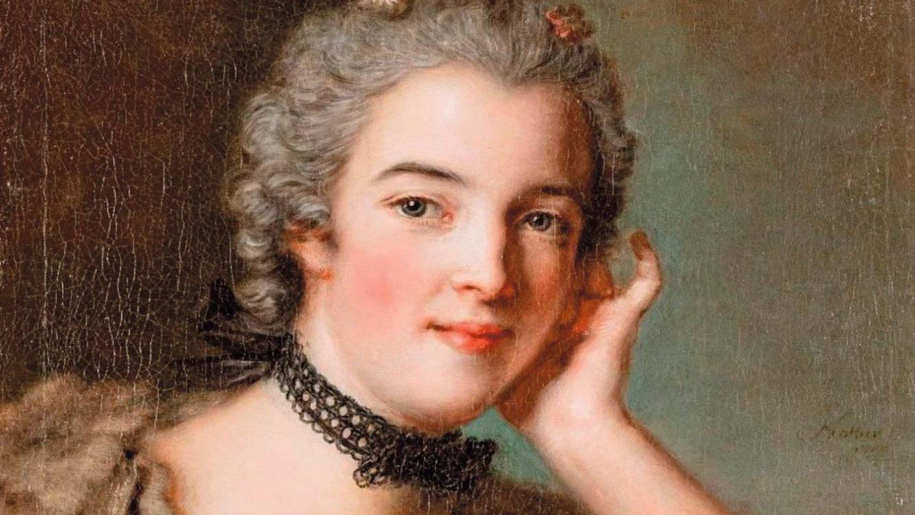 Jean-Marc Nattier (1685-1766), Portrait présumé de madame Tocqué, 1740, huile sur... L'idéal féminin selon Nattier, Biloul et Henner