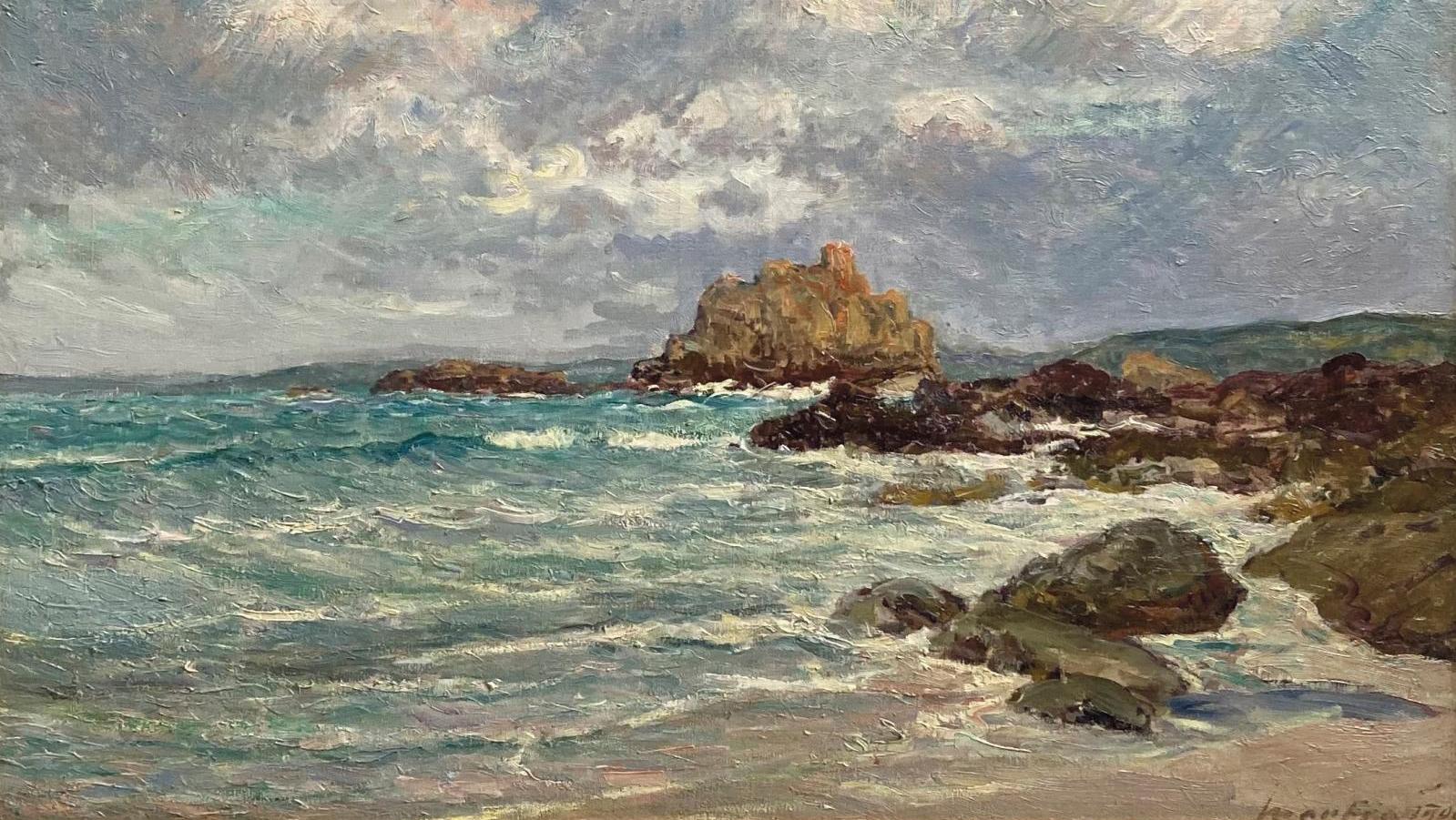 Maxime Maufra (1861-1918), Guimaëc, plage de Beg an Fry, Finistère (Guimaëc, Beg... Neo-Impressionist Seascapes of Maufra, Matin and du Puigaudeau