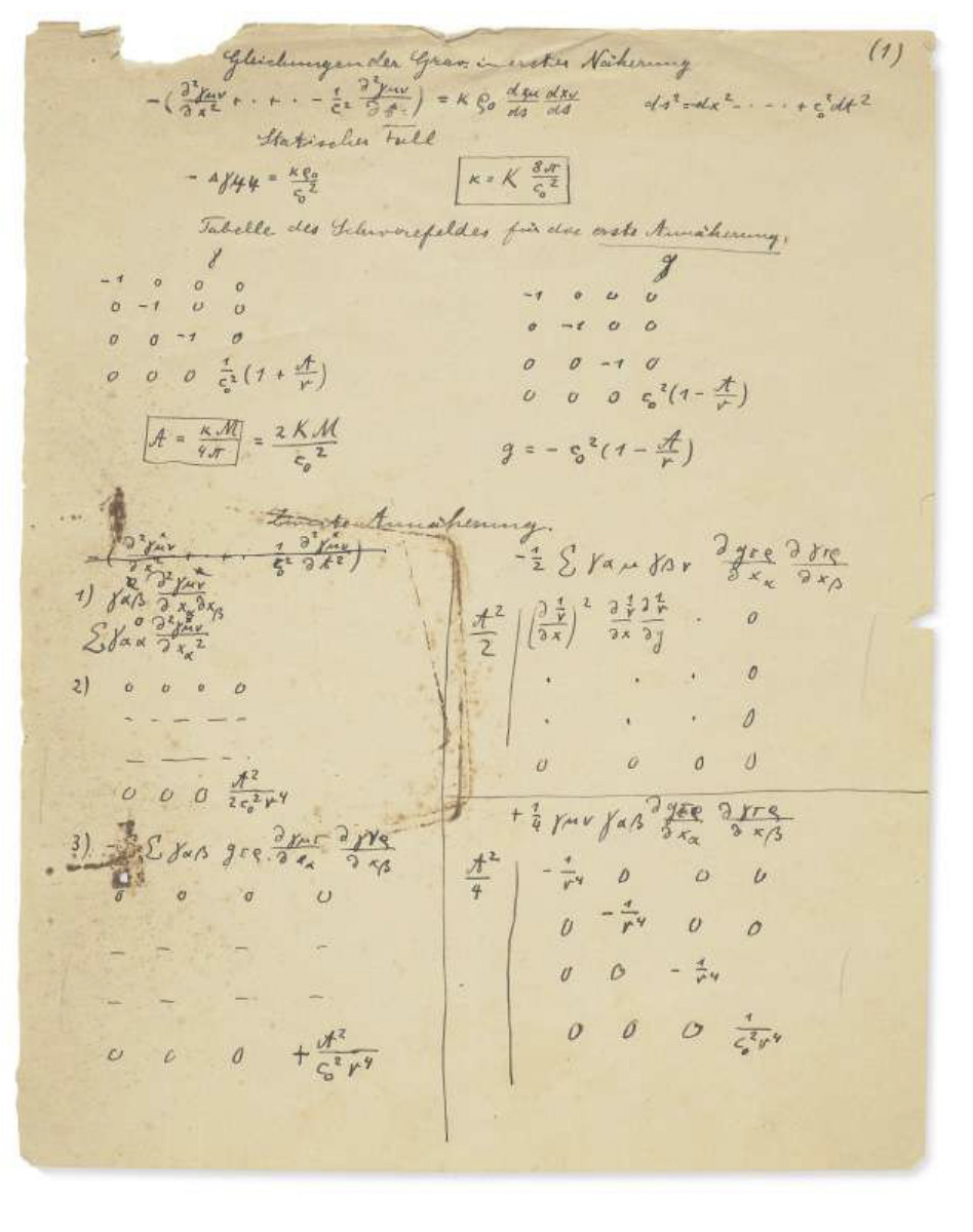 De la théorie dans l'art : un record aux enchères pour un manuscrit d'Einstein 