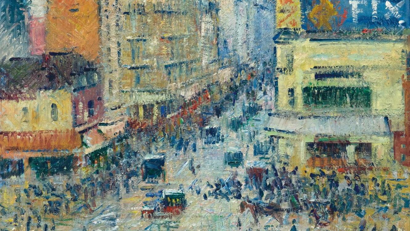 Gustave Loiseau (1865-1935), 1924, Rue Clignancourt, Paris, huile sur toile, 65 x 54 cm.... L’envol de Loiseau 