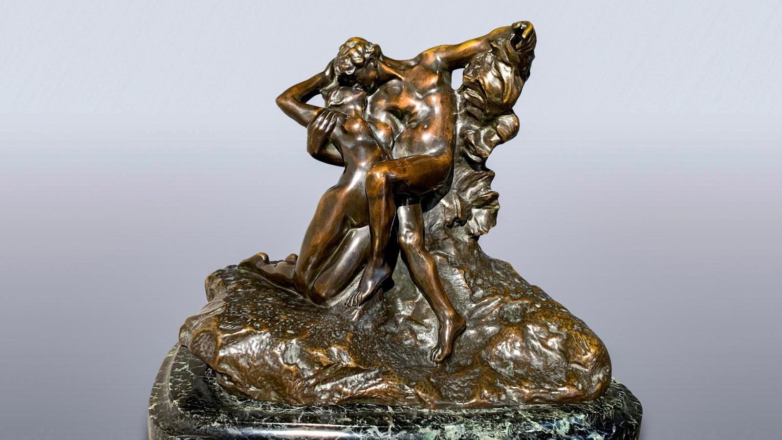 Auguste Rodin (1840-1917), L’Éternel Printemps, 1884, épreuve en bronze à patine... Amour et sensualité par Auguste Rodin