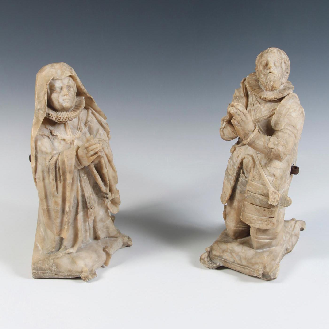 16th-Century Alabaster Statues with a Glowing Provenance  - Pre-sale