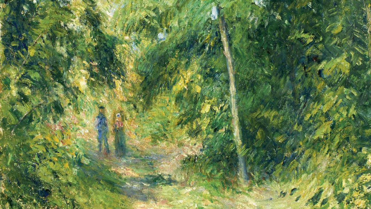 Camille Pissarro (1830-1903), Sous-bois à Pontoise (Undergrowth at Pontoise), 1877,... The Voluptuousness of Color in Pissarro
