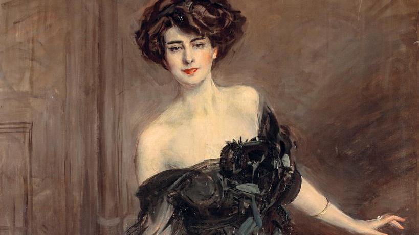 Giovanni Boldini (1842-1931), Mademoiselle de Demidoff, 1908, huile sur toile, 232 x 122 cm... Giovanni Boldini. Le regard dans l’âme à Bologne