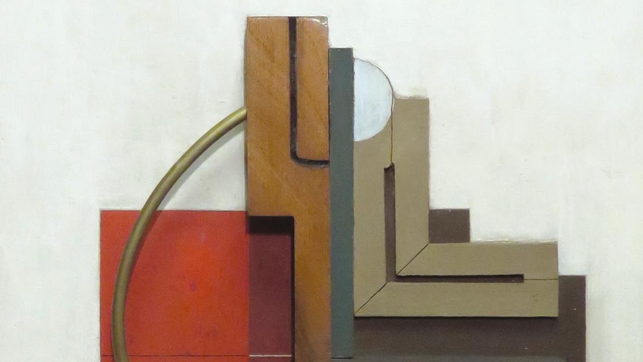 Félix Lucien Aimé Del Marle, (1889-1952), Composition, vers 1947, sculpture en bois... Del Marle, explorateur artistique