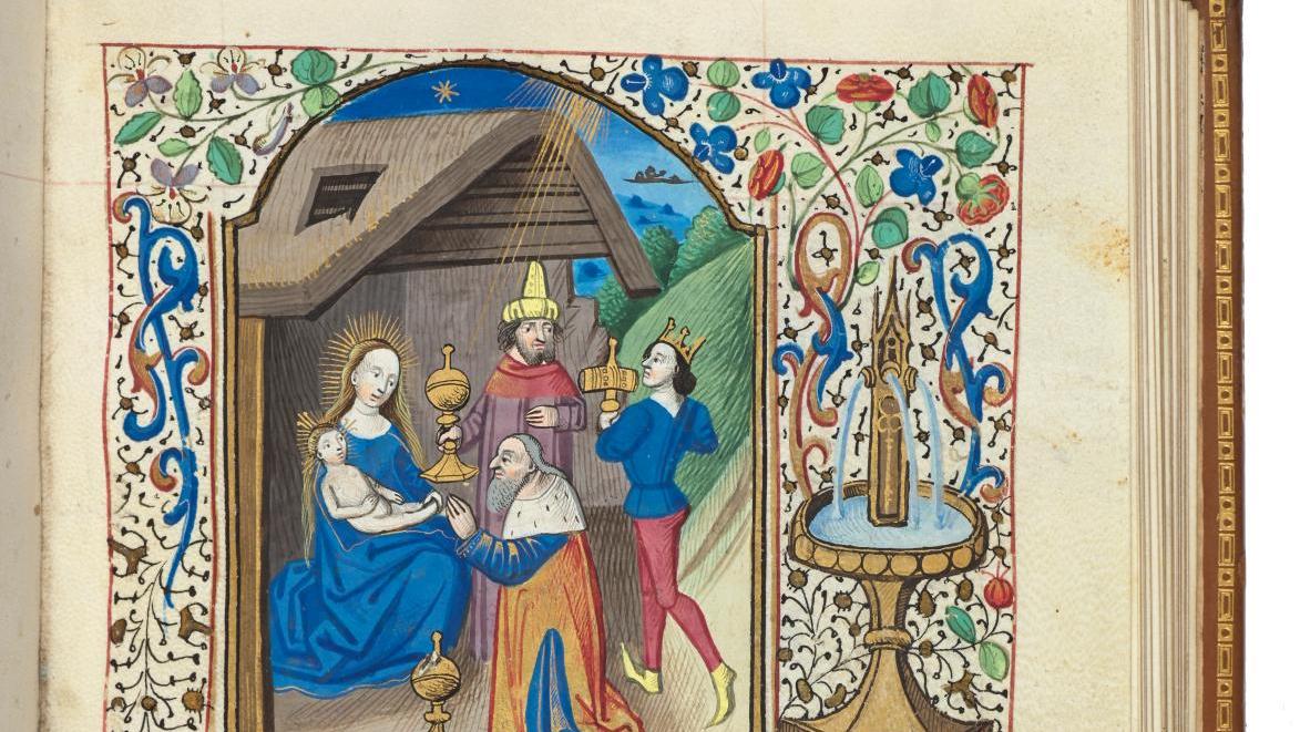 France, Paris (?) et Auvergne (Clermont-Ferrand ?), vers 1450-1460. Livre d’heures... L’heure des préemptions : pas moins de seize