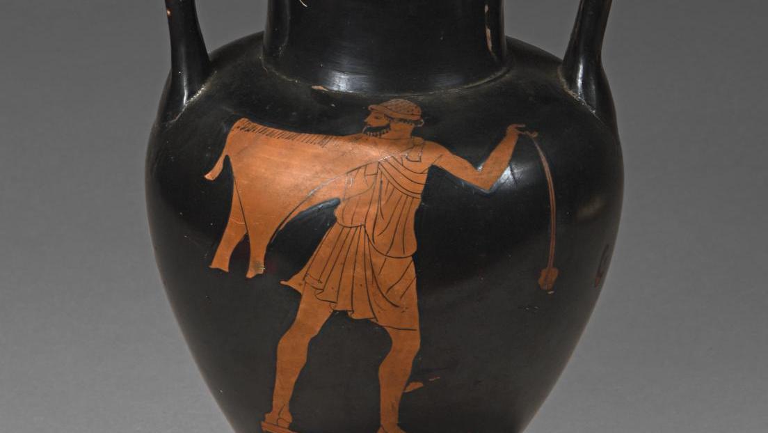 Greece, Attic workshop, attributable to the painter Nikon, c. 475-425 BC. Red-figure... An Exemplary Archaeological Collection of Louis-Gabriel Bellon