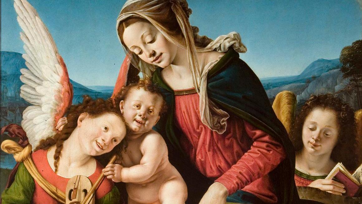 Piero di Lorenzo Ubaldini, aka Piero di Cosimo (1462-1522), The Virgin and Child... The Venice Cini Collection in Aix-en-Provence