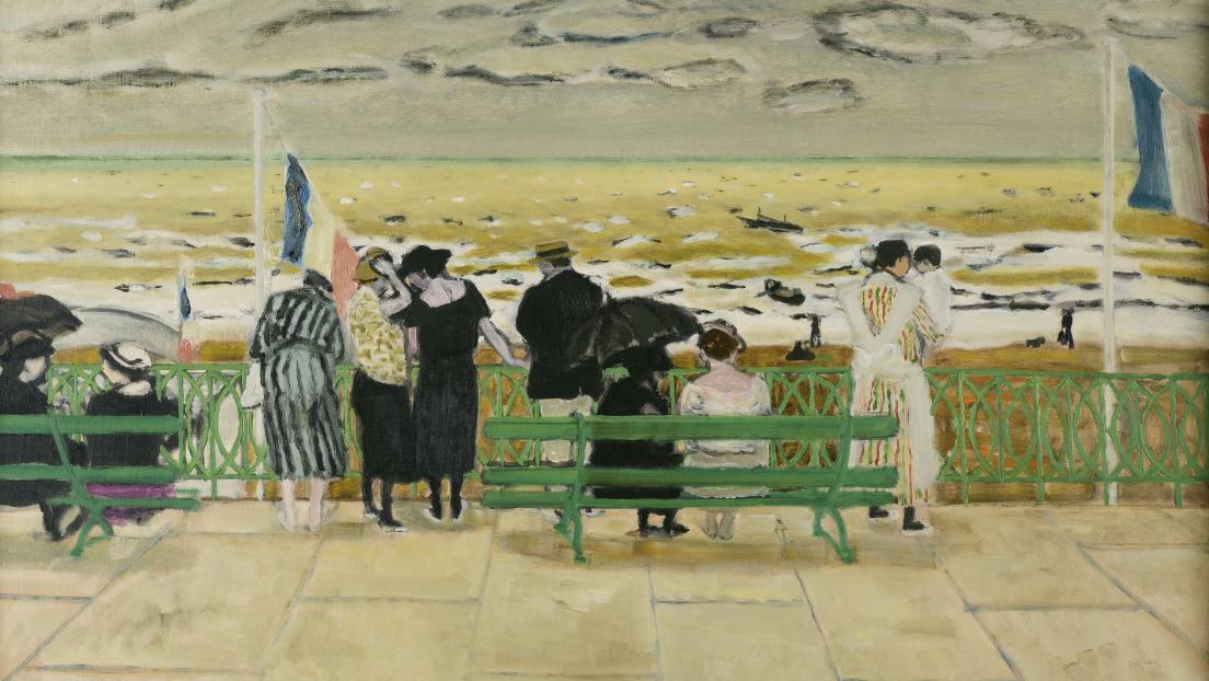 Maurice Brianchon (1899-1979), La Digue de Saint-Jean-de-Luz (The Boardwalk of Saint-Jean-de-Luz),... The Simple Joys of Life by Maurice Brianchon